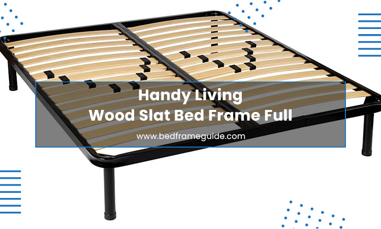 Handy Living Wood Slat Bed Frame Full