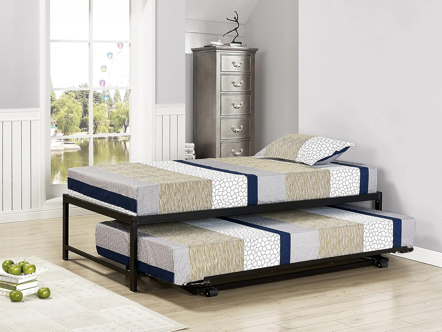 Kings Brand Furniture Pop Up Trundle Bed